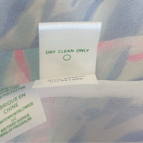 Lilly Pulitzer Elenora Silk Bell Sleeve Dress Medium Kaleidoscope Coral - Picture 8 of 8